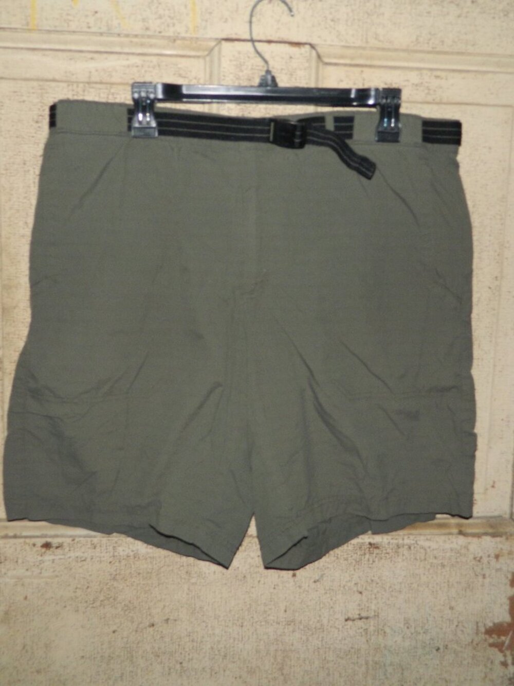 Lands' End Lined Nylon Belted Shorts Size Mens L (DD-11)